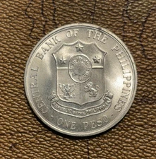Philippines Peso 1963 Silver Coin KM#193 Andres Bonifacio