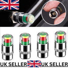 4PCS Car Auto Tire Pressure Monitor Valve Stem Cap Sensor Indicator Warn 36PSI