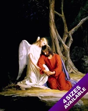 JESUS SUFFERING GETSEMANE PAINTING CHRISTIAN BIBLE CARL BLOCH ART CANVAS PRINT
