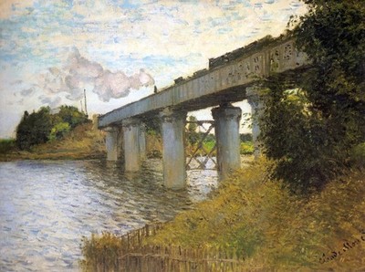 150 Claude Monet - Railway Bridge, Argenteuil 1874 - Giclée Fine Art