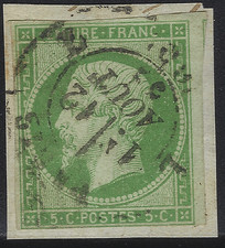 PAR-46-6-2 Paris: cachet à date Pothion 1526 du bureau L sur n°12