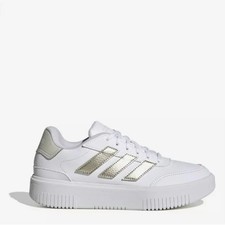 Adidas Courtblock Bold Women's Sneakers - White Gold Elegant