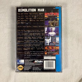 Demolition Man Sega CD 1995 CIB Complete + Manual + Registration Card Tested