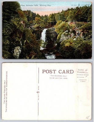 Glen Ashdale Falls Whiting Bay Isle of Arran Scotland Vintage Postcard