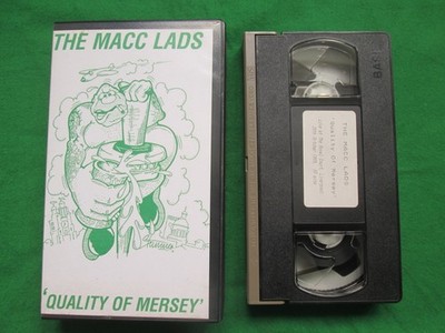 THE MACC LADS - QUALITY OF MERSEY - 1989 HECTIC HOUSE - VHS VIDEO - PUNK / OI!