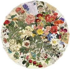 50Pcs Transparent Retro Flower Stickers for Scrapbooking PET Retro Plant Sticker