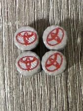 Toyota Valve Stem Caps Various Colors With Highlighted Logo With Car Color