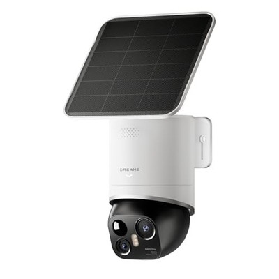 DREAME 4K Solar Security Camera Wireless Outdoor 360° PTZ with Dual-Lens