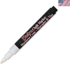 Uchida White Broad Point Chalk Marker for Art Projects - Erasable Easy to Use