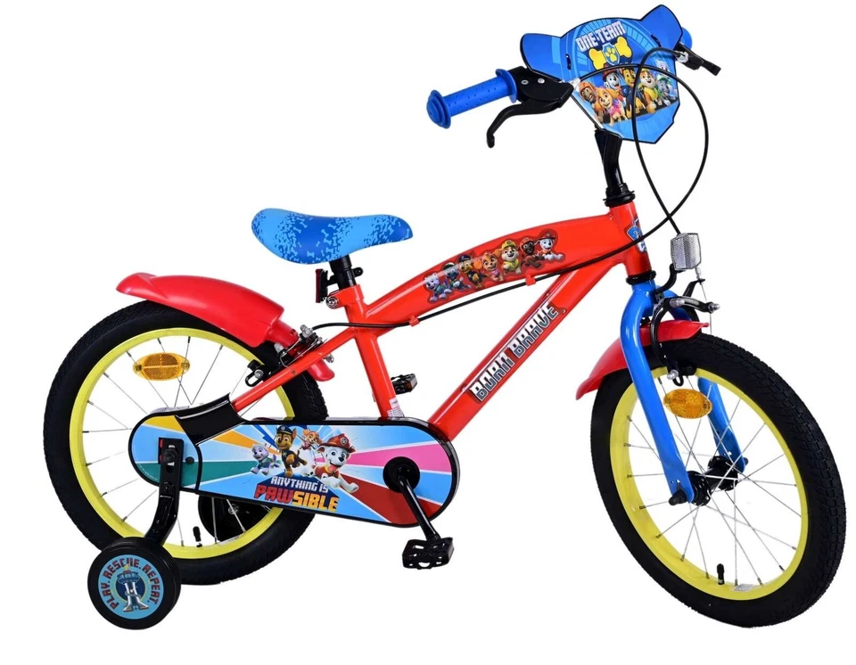 16 Zoll Kinderfahrrad Jungen Rot 4-6 Jahre Fahrrad Paw Patrol mit Stützräder - Bild 2 von 4