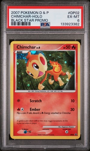 Chimchar graded PSA 6 for sale on eBay