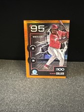 2025 Bowman - Scouts Top 100 Cam Collier #BTP-95 Orange Refractor /25 Reds