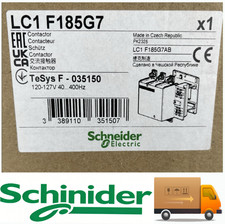 NEW SCHNEIDER ELECTRIC LC1F185G7 CONTACTOR 185 AMP 100 kW 480V 125HP 120V COIL