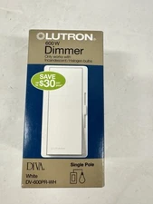 Lutron Diva DV-600PR-WH 600W Single Pole Dimmer White New
