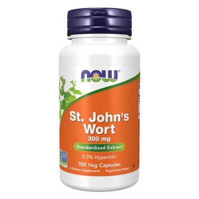 St. John's Wort 300 mg 100 Caps By Now Foods