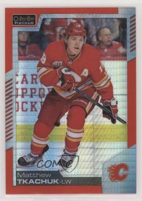 2020-21 O-Pee-Chee Platinum Red Prism 3/199 Matthew Tkachuk #18 0i47