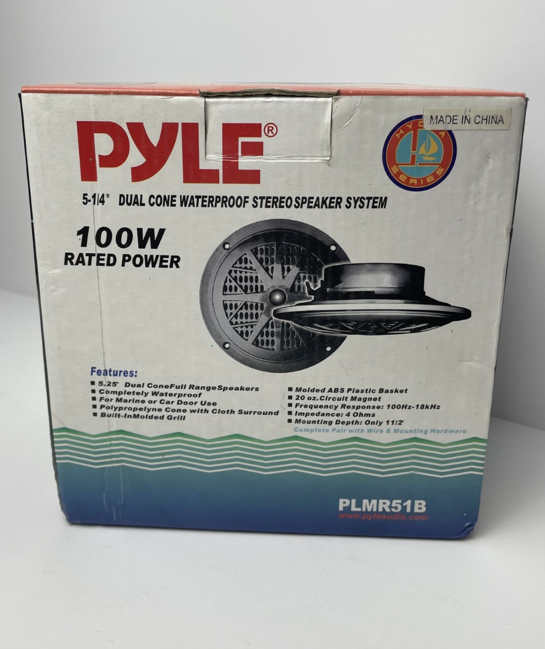 Pyle PLMR51B Waterproof Speaker System 2 pc. Pair Car Boat Camper 5 1/4''-image