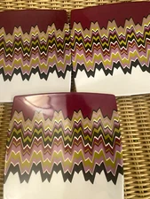 New Missoni for Target Zig Zag Melamine Salad Plates Set of 3 New 8 1/4 Inches