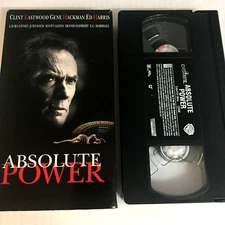 Absolute Power Clint Eastwood VHS tape Ships Same Day With Tracking