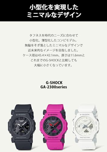 CASIO G-SHOCK GA-2300-1AJF Ana-Digi Unisex Watch Black - Picture 5 of 6