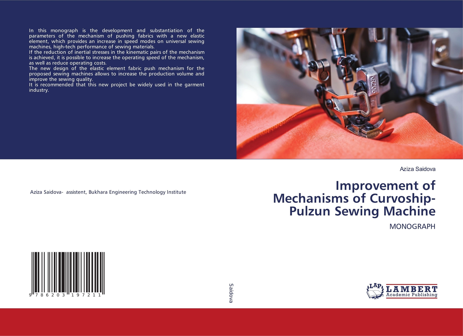 Thumbnail - Improvement Of Mechanisms Of Curvoship-pulzun Sewing Machine Monograph