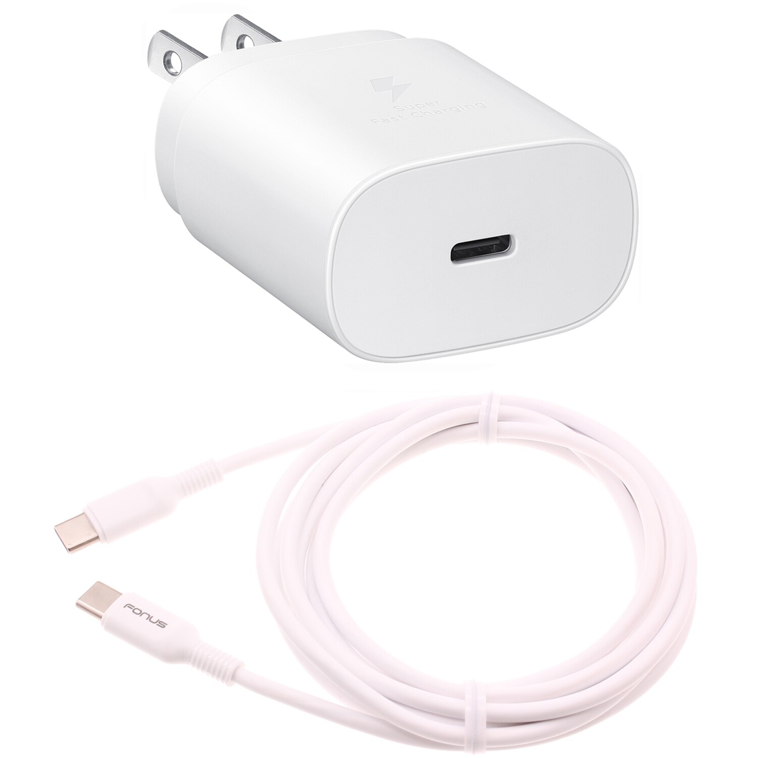 For Google Pixel 9 Pro Fold - PD Type-C 25W Fast Home Charger 6ft USB-C Cable