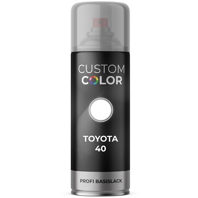 Autolack Spraydose für Toyota 040 Super White 2 Schneeweiss Basislack Sprühdose