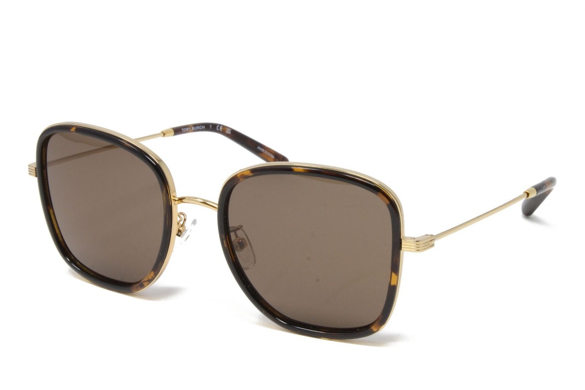 Tory Burch Sunglasses TY6101 336373 Dark Tortoise 53mm Square Frame NEW! Tory Burch Brown Square Sunglasses for Women for sale | eBay main image 3