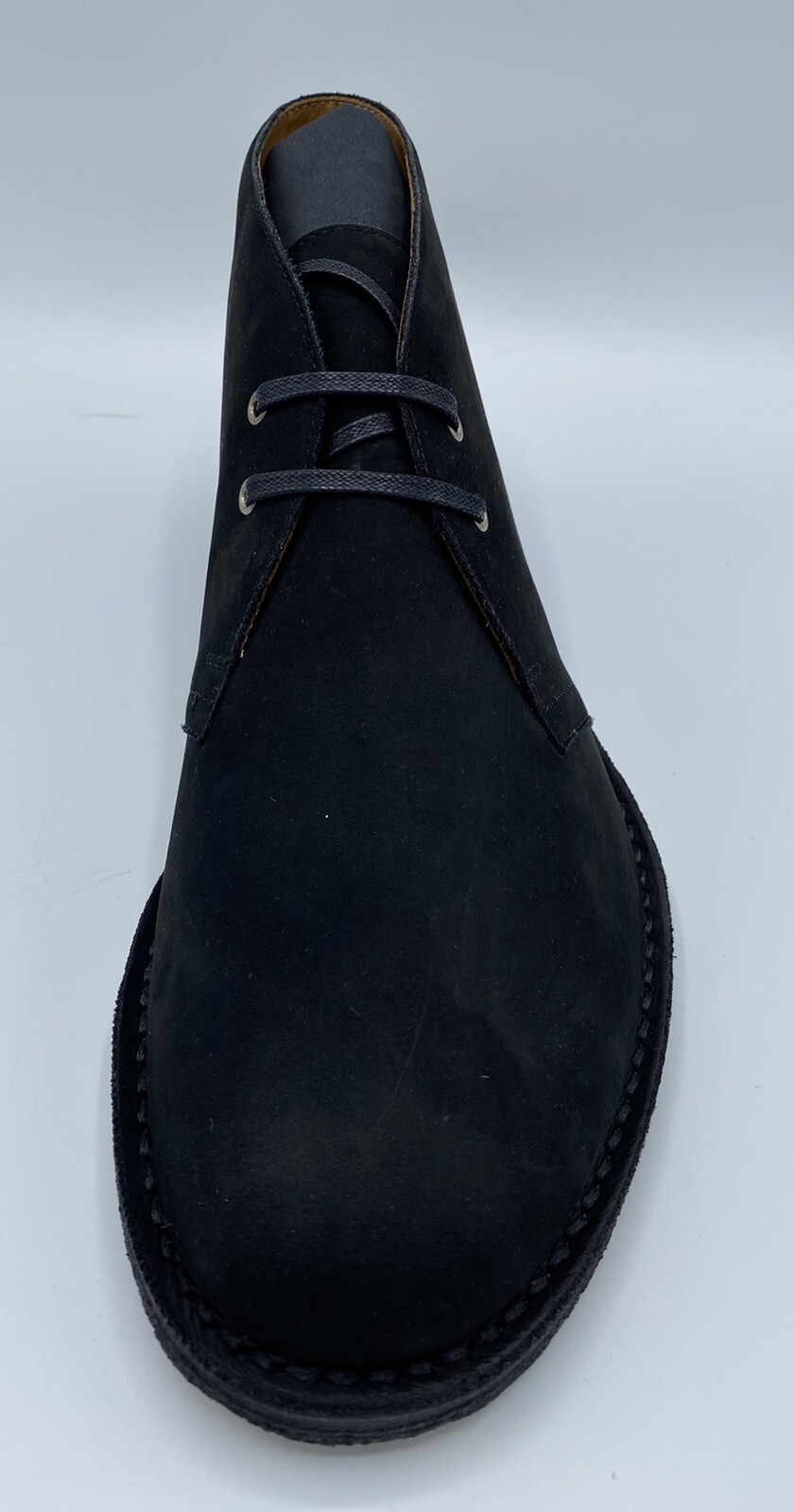 Stivali allacciati Saint Laurent neri scamosciati taglia US 10 $845 Made in Italy