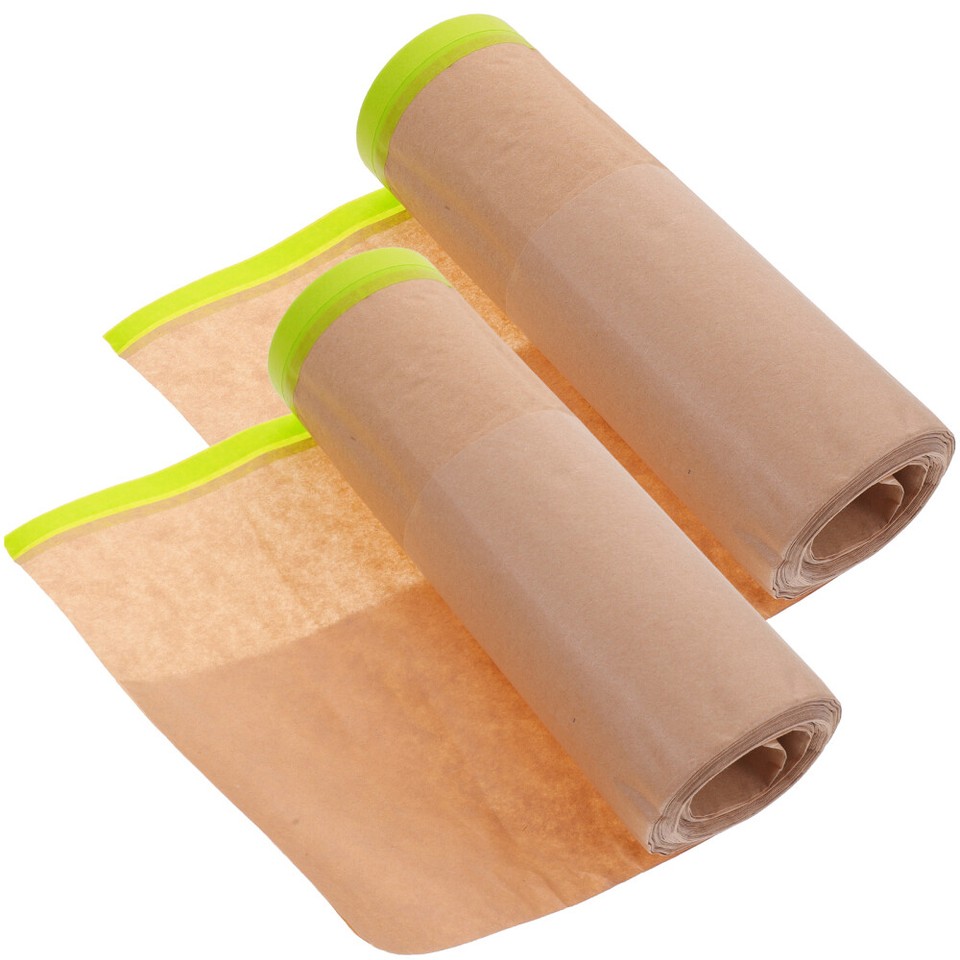 2 Rolls Masking Paper For Automotive Painting Automotive Paint Supplies
