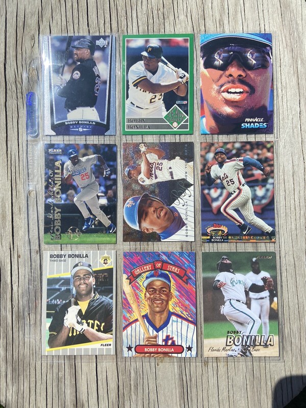 BASEBALL CARDS BOBBY BONILLA LOT OF 36