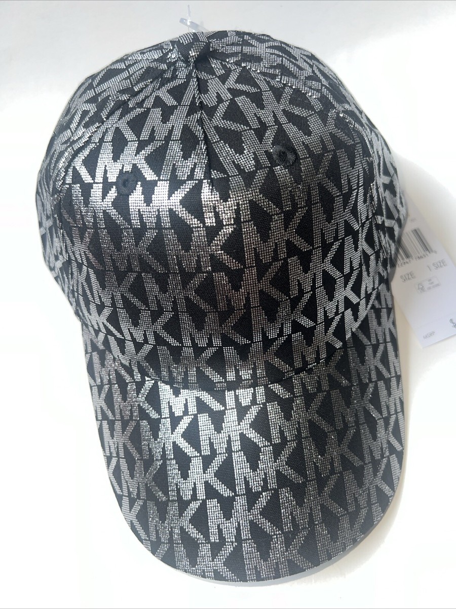 $68 Michael Kors Printed MK Logo Adjustable Baseball Cap Hat  display picture 3