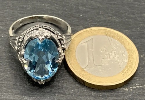 Ring Blautopas 925er Silber Gr. 55 - Bild 9 von 11