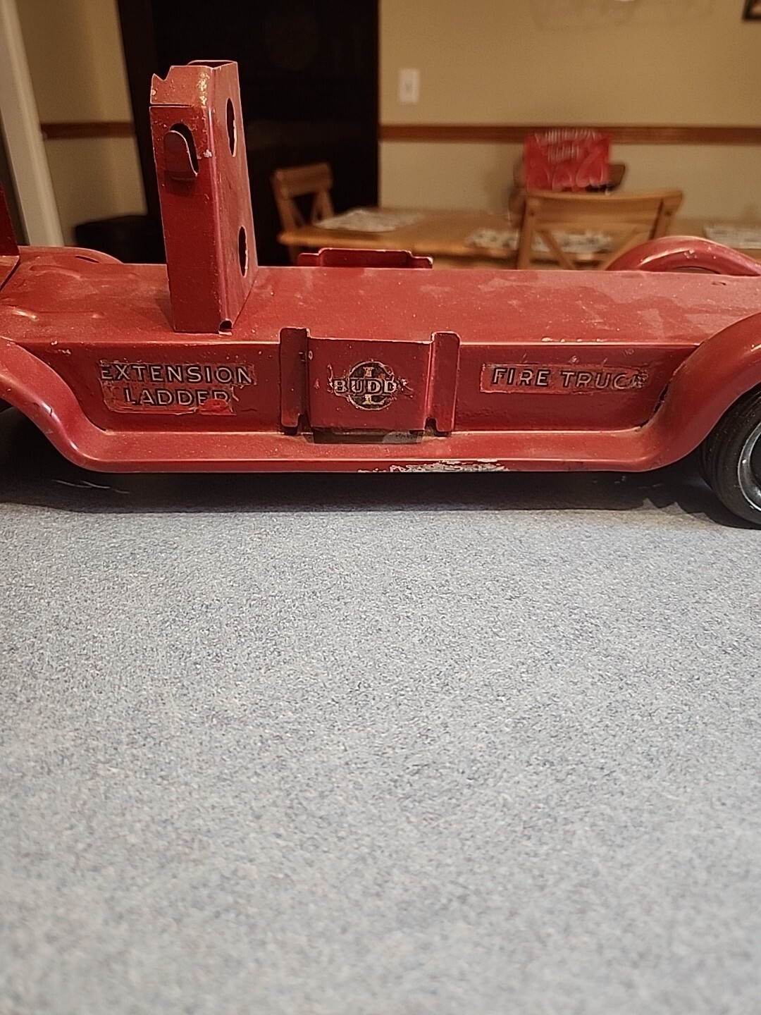 1930's Giant 29.5" Buddy L Ride On Ladder Fire Truck eBay