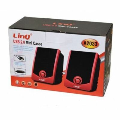 Lautsprecher Boxen Stereo Usb 2.0 PC DVD TV MP3 Tablet Linq A2033