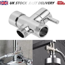 Brass T-Adapter for Bidet 3/4 1/2 T-Valve Adapter for Bidet Sprayer for Toilet