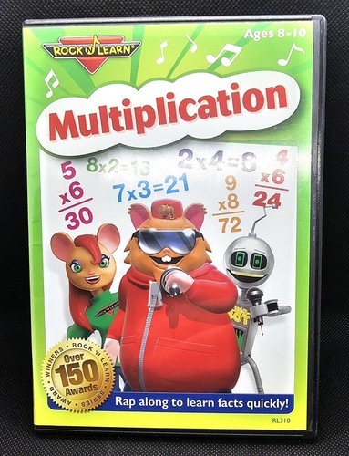 Rock N Learn Math Lot: Multiplication, Fractions, & Division (DVD) - 第 1/12 張圖片