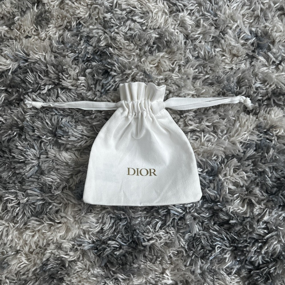 Dior Empty Dust Bag White