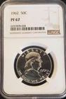 1962 Franklin Half Dollar PF 67