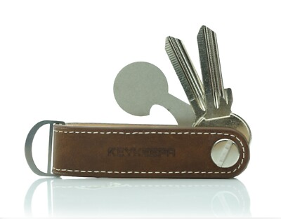 KEYKEEPA Loop - Leder Key Organizer für bis zu 7 Schlüssel in 4 Farben lieferbar