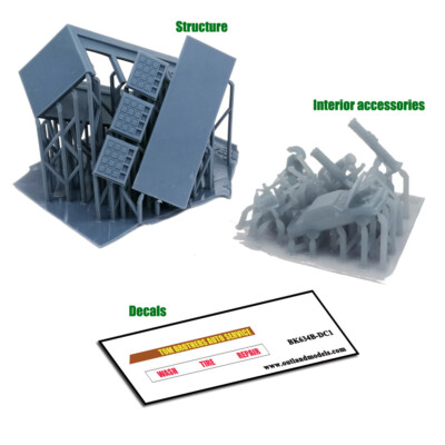 Accessori Layout Ferroviario Set Modellino Ferroviario Fattoria Con Trattori E Paglia - Scala Z 1:220 Per Plastico Treni Modellino Fattoria Trattori Scala Z 1:220 - Foto 8