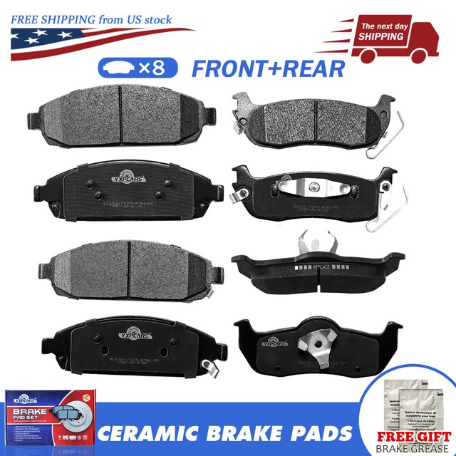Performance Ceramic Front Brake Pad Kit For 0610 Jeep Commander Grand