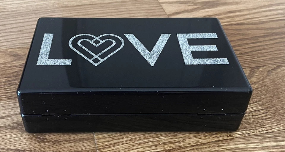 Love Bravery Lady Gaga & Elton John Love Acrylic Black Clutch Handbag - Image 3 of 4