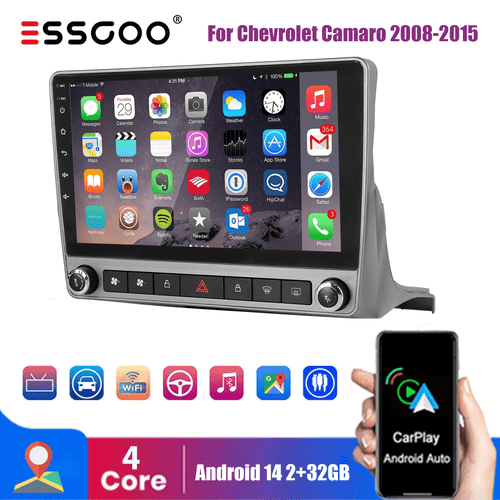 Car Radio Player For Chevrolet Camaro 2010-2015 Android Touch Screen GPS Stereo - Picture 1 of 13