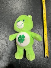 Care Bears Good Luck Bear Green Shamrock 10 Plush 2002