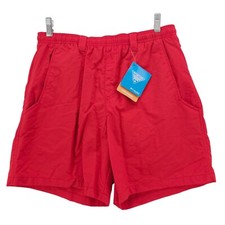 NWT COLUMBIA PFG Red Clearwater Shores Water Swim Trunks Relaxed Fit SMALL