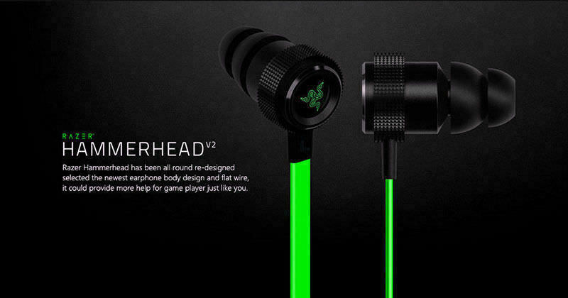 Razer Hammerhead Pro V2 In-Ear PC Music Game Headset Razer Hammerhead Pro V2 In-Ear PC Music Game Headset