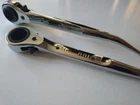 Scaffold Spanner Ratchet Podger Steel wrench 19 & 21mm Scaffolders 2 Ways Tools