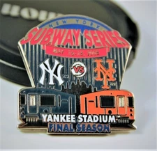 2008 Final Season Mets vs Yankees Subway Series Pin LE300 * Stadium Exclusive
