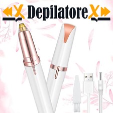 Epilatore per Sopracciglia con luce led Donna Rasoio elettrico portatile